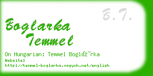 boglarka temmel business card